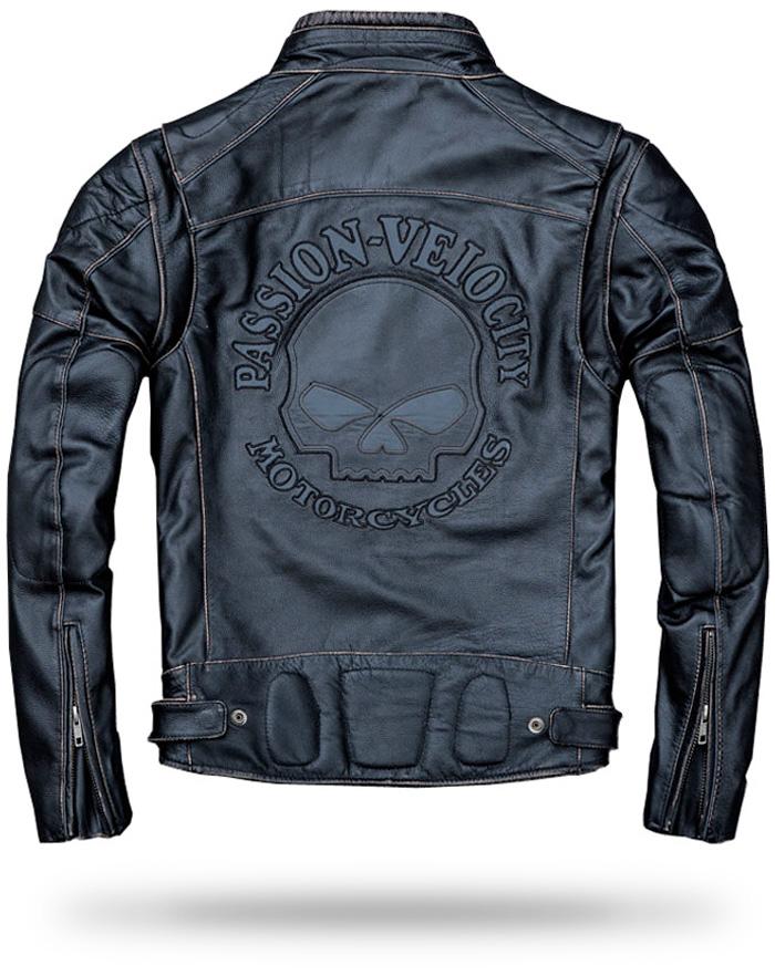 Blouson Moto Skull (Cuir)