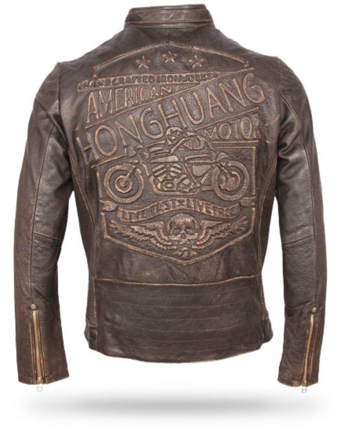 Blouson Moto <br/> Tête de Mort (Cuir)